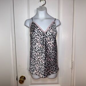 victoria secret purple‎ floral Satin Camisole Size Medium